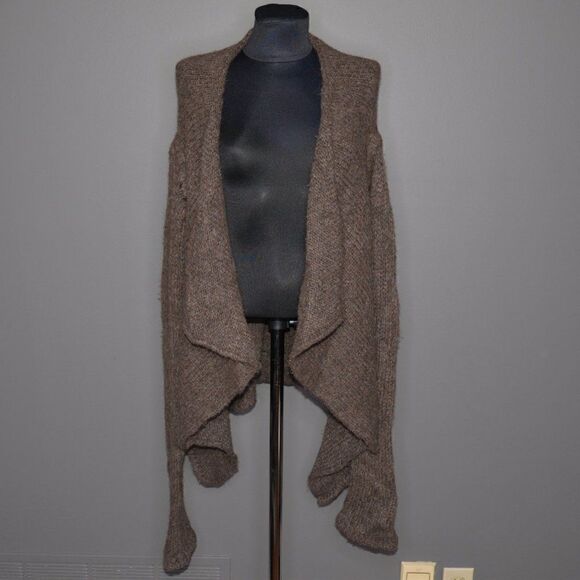 Rick Owens FW09 Crust Alpaca Merino Wool Knit Open Sweater Sz L - Picture 4 of 12